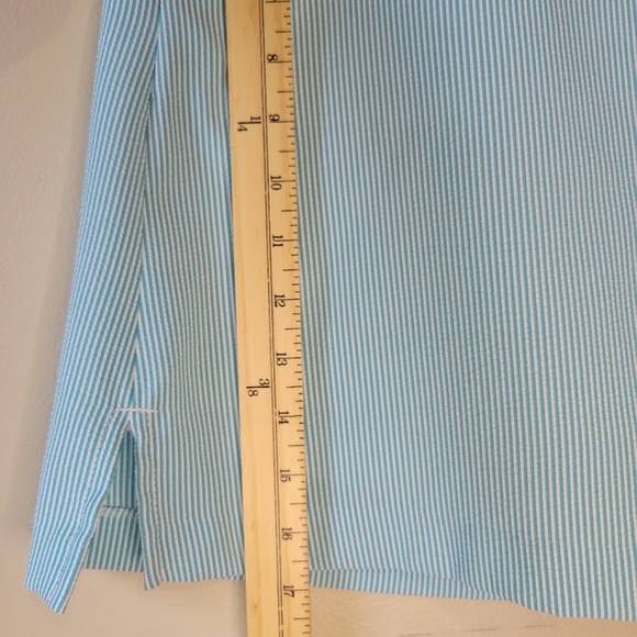 Lady Hagen Blue & White Pin Striped Skort Textured Size 10 Athletic Golf - Picture 3 of 11